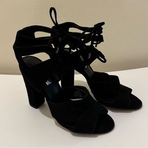 Black Velvet High Heels